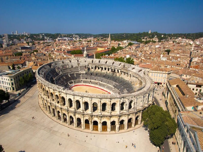 địa điểm du lịch pháp Đấu trường La Mã Nimes Arena - địa điểm du lịch Pháp trường tồn theo thời gian