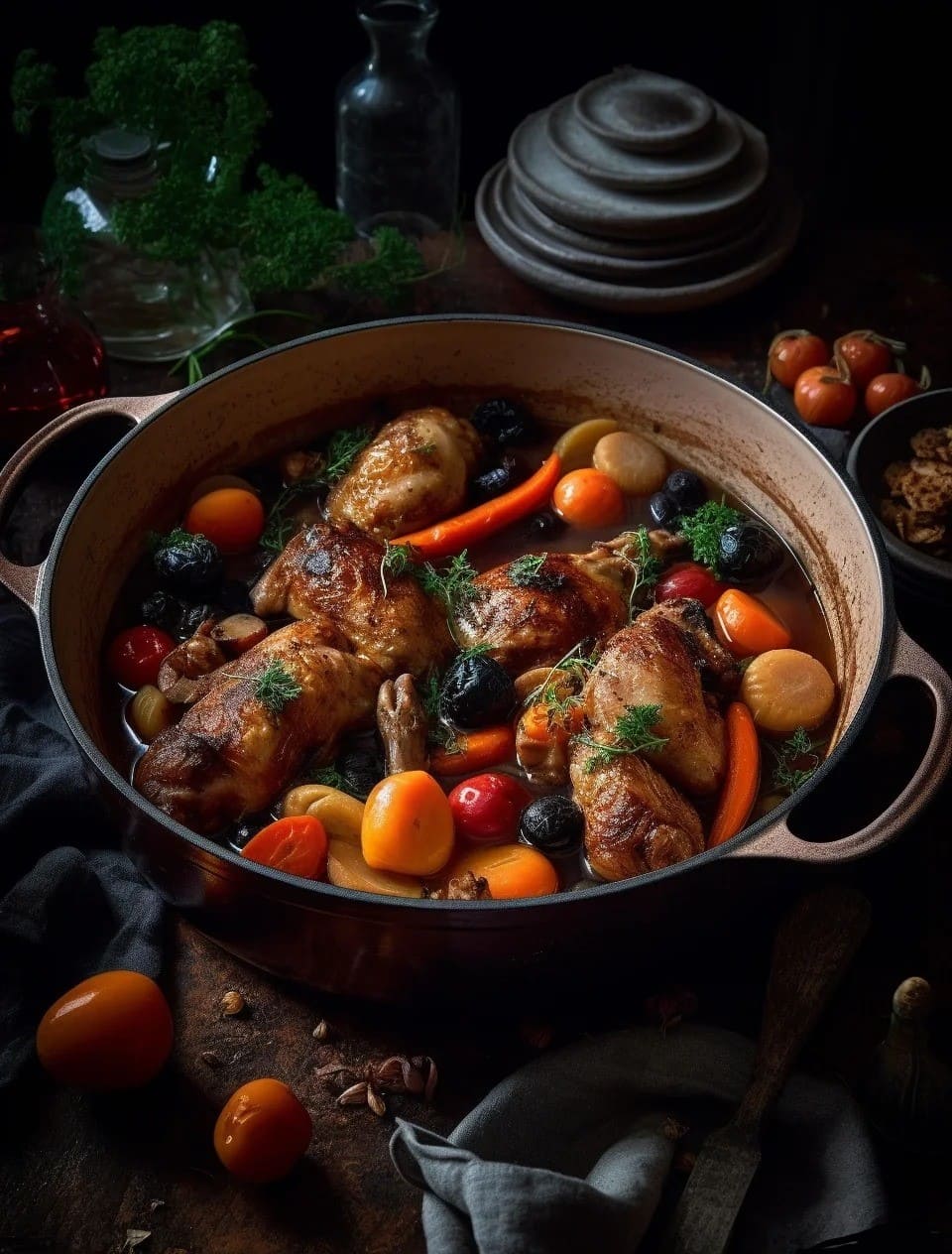 du lịch pháp tự túc Thưởng thức món gà sốt rượu vang (Coq au vin) huyền thoại của nước Pháp