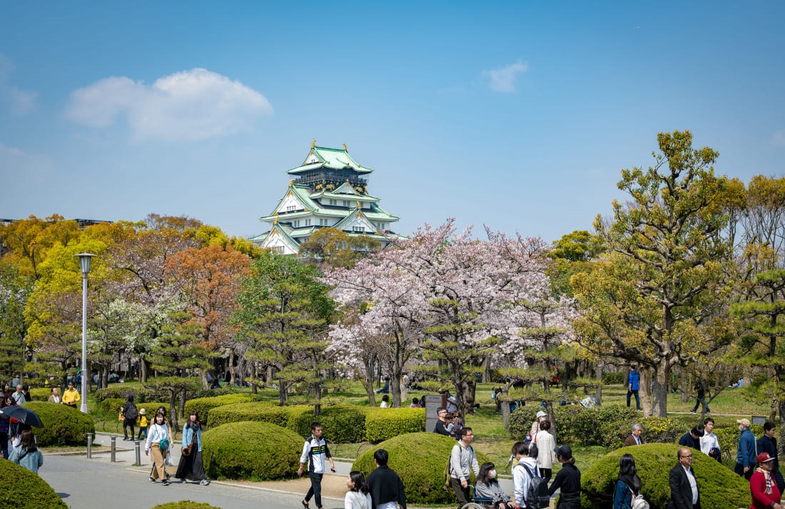 lâu đài osaka Công Viên Thành Osaka - điểm đến lý tưởng khi tham quan lâu đài