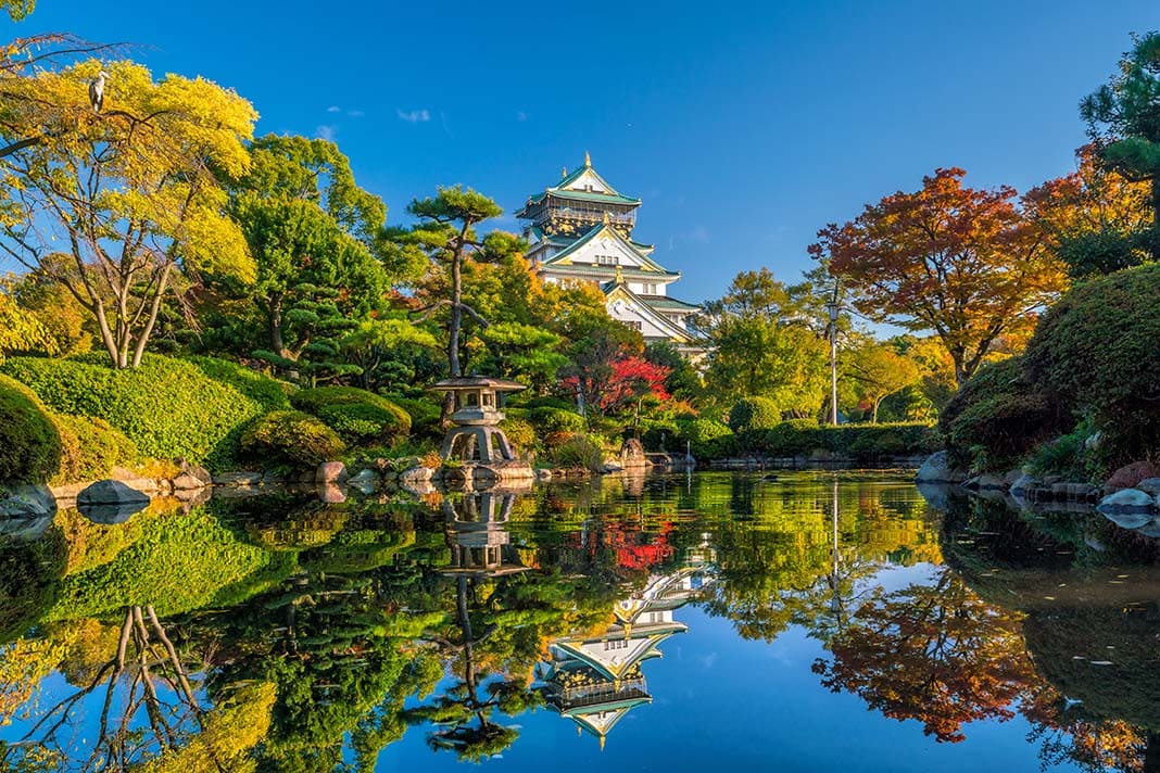 lâu đài osaka Vườn Nishinomaru - khu vườn tuyệt đẹp nằm trong khuôn viên lâu đài