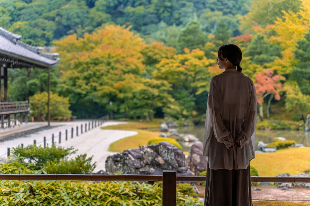 chùa tenryuji Hòa mình vào thiên nhiên và gạt bỏ mọi suy nghĩ