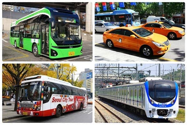 Hàn Quốc có hệ thống giao thông công cộng hiện đại, bao gồm tàu điện ngầm, xe buýt và taxi