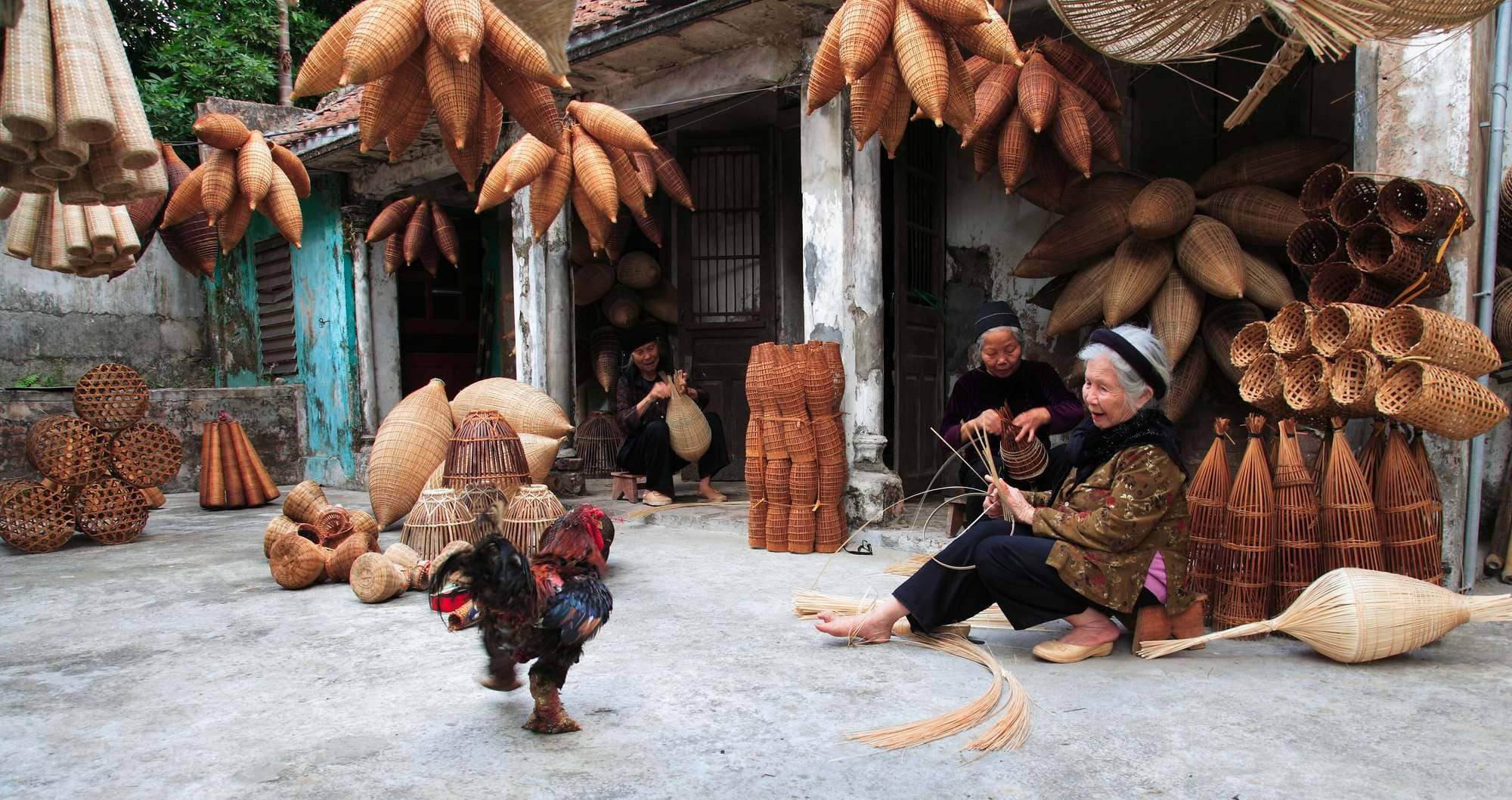 Làng Thủ Sỹ nổi tiếng với nghề làm mộc truyền thống và cảnh sắc bình yên của làng quê Bắc Bộ
