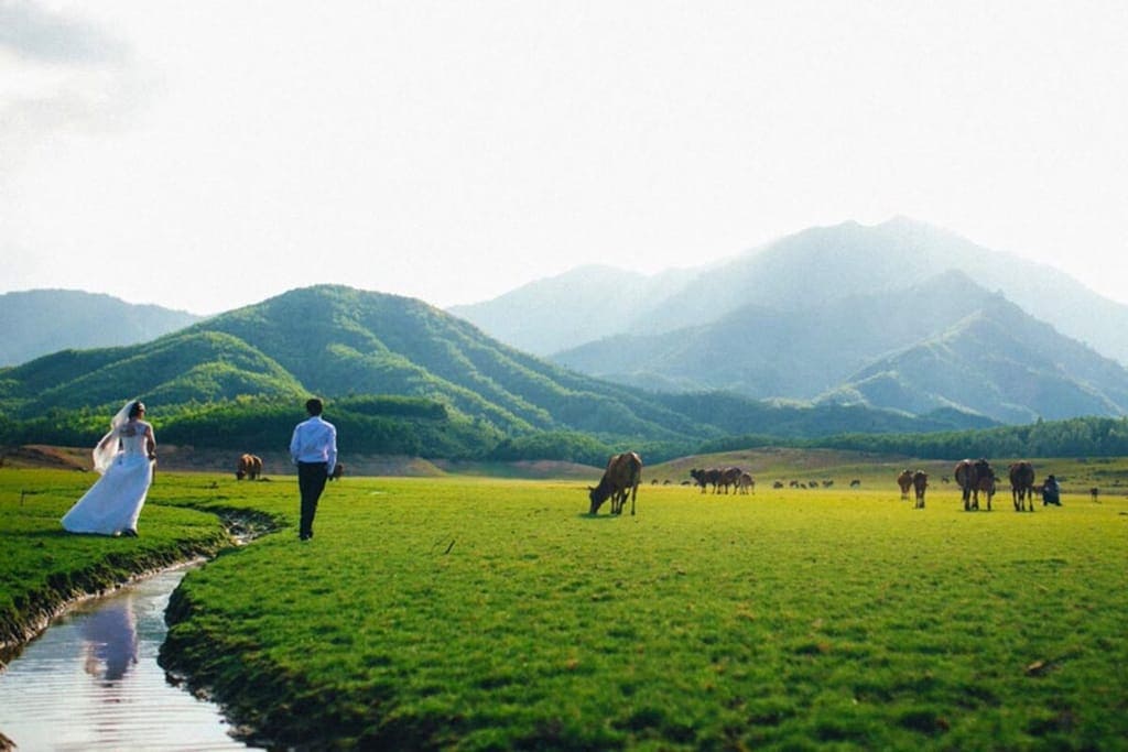 du lịch đà nẵng Hồ Hòa Trung là hồ nước xanh trong, yên bình, tựa như thảo nguyên thu nhỏ giữa lòng Đà Nẵng