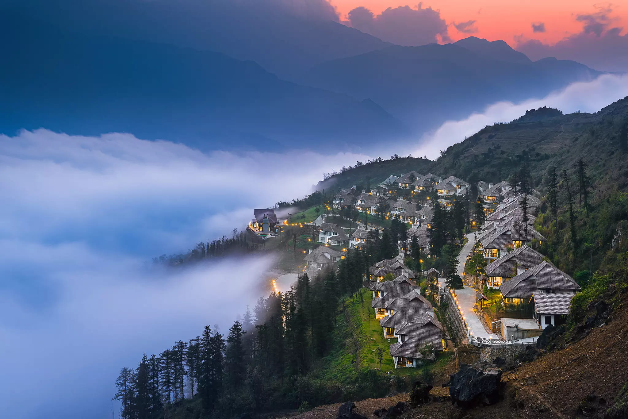 Sapa có nhiều lựa chọn lưu trú, từ homestay, khách sạn đến resort, phù hợp mọi nhu cầu