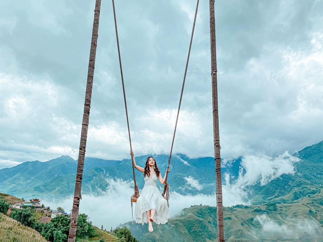 Swing Sapa là điểm check-in ấn tượng với view núi rừng và tiểu cảnh đẹp mắt