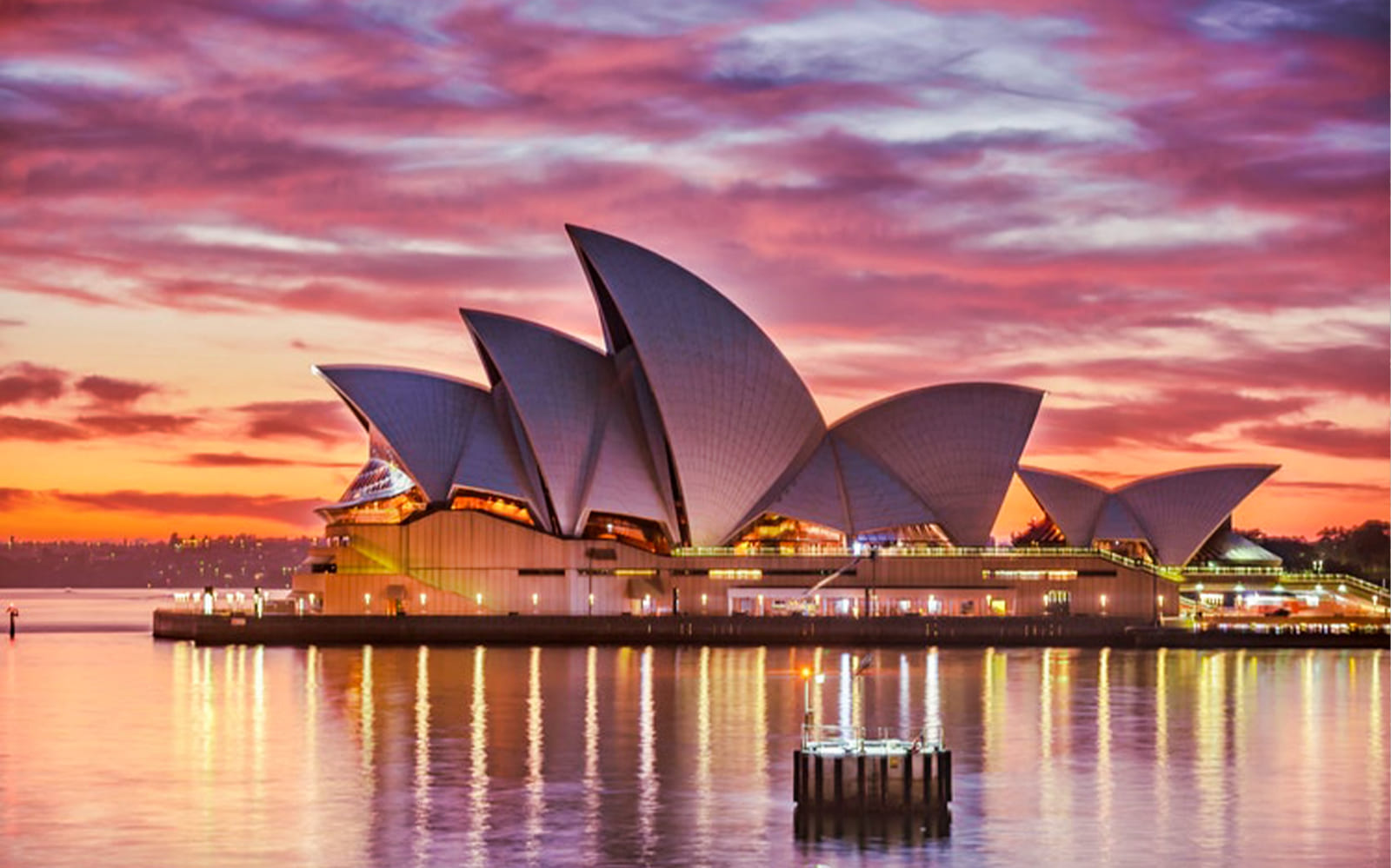 opera sydney Khoảnh khắc hoàng hôn bao trùm Opera Sydney House đầy thơ mộng