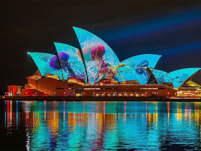 opera sydney Thưởng thức Vivid Sydney – bữa tiệc ánh sáng ngoạn mục