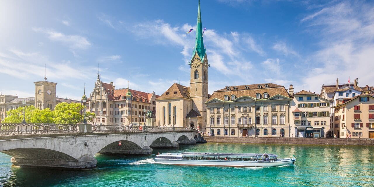 địa điểm du lịch thụy sĩ Zurich – thành phố sôi động bậc nhất Thụy Sĩ, hòa quyện giữa hiện đại và cổ điển