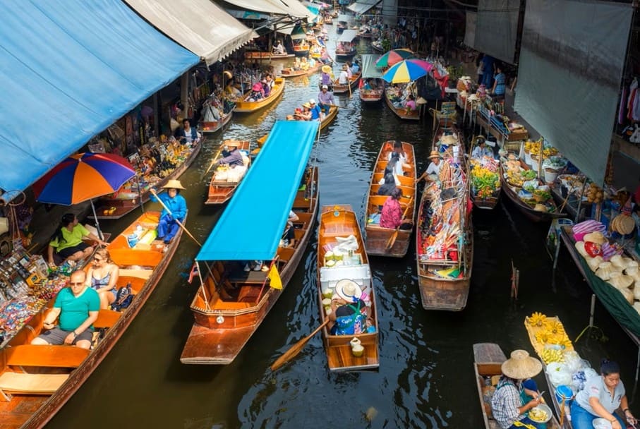 Chợ nổi Khlong Lat Mayom – Vẻ đẹp mộc mạc của chợ quê ven Bangkok