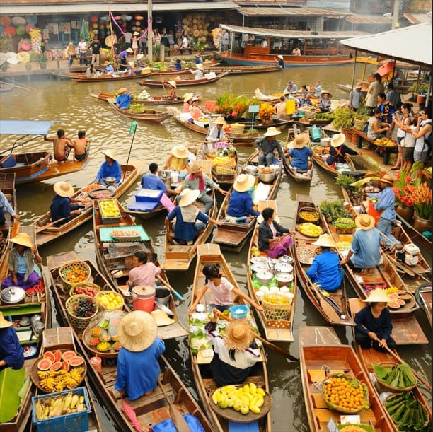 Chợ nổi Tha Kha – Vẻ đẹp bình dị của miền sông nước Thái Lan