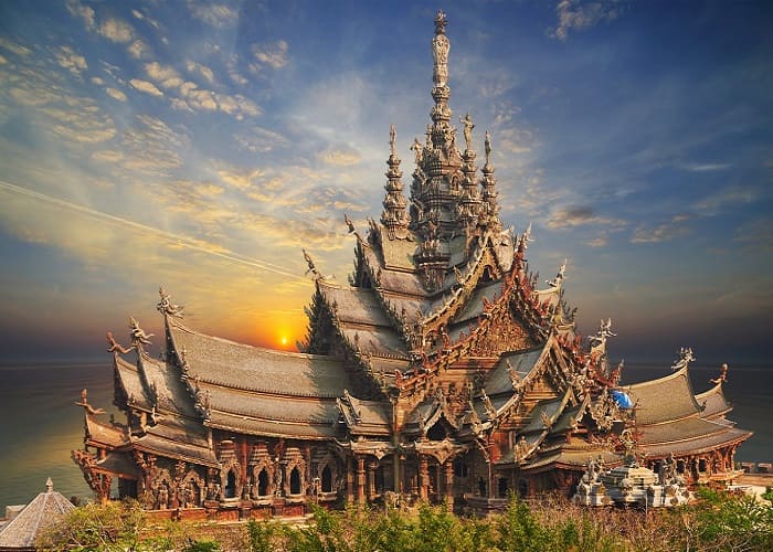 Đền Chân Lý Pattaya là kiệt tác kiến trúc gỗ mang đậm triết lý phương Đông