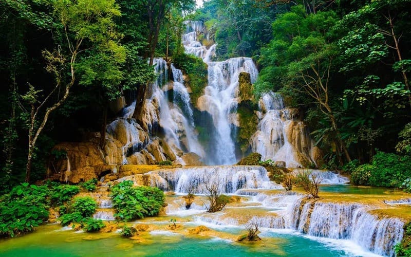 Thác Kuang Si – Viên ngọc xanh tuyệt đẹp của Luang Prabang