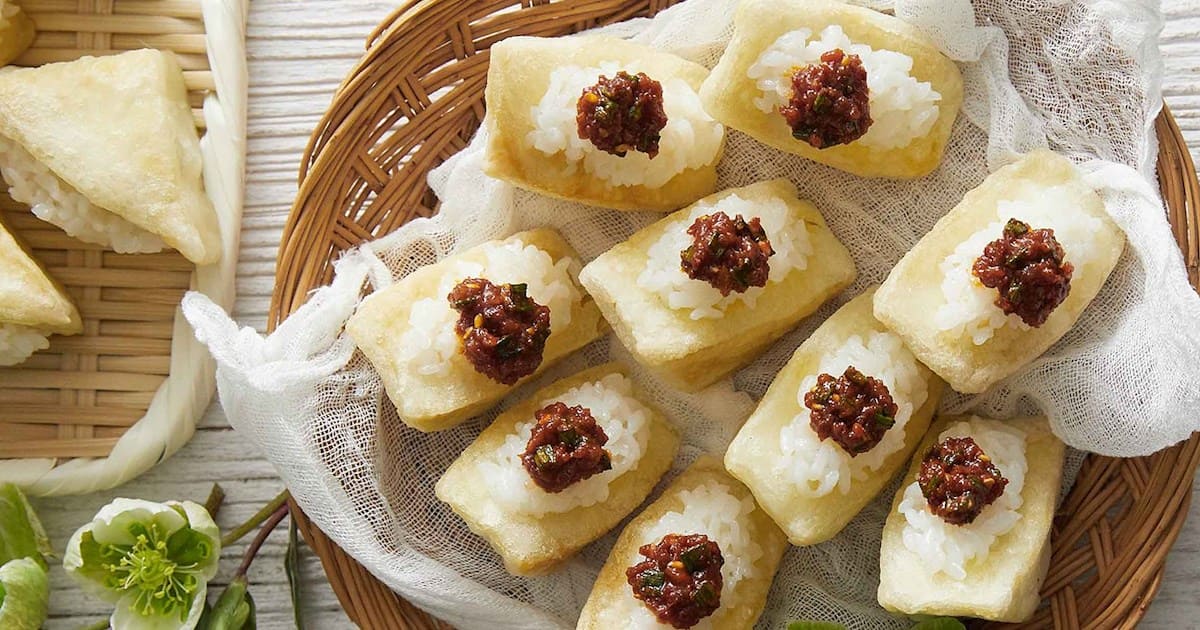 Dububap là đậu hũ chiên nhồi cơm, đậm vị và giàu dinh dưỡng