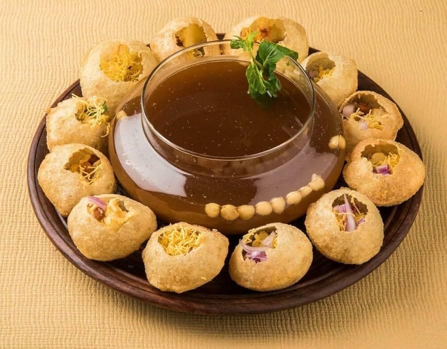ẩm thực ấn độ Golgappa – Món ăn vặt Ấn Độ giòn tan, bùng nổ hương vị