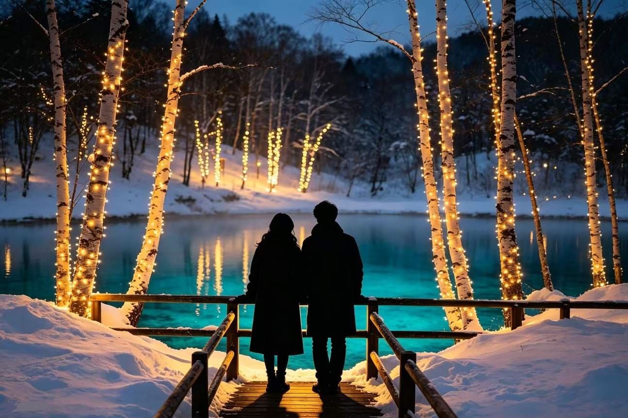Các lễ hội tuyết và ánh sáng tại Hokkaido mang đến khung cảnh lung linh với những ánh đèn rực rỡ giữa mùa đông