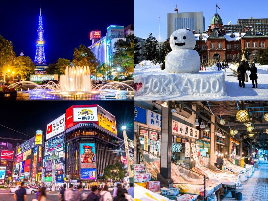 Du khách có thể mua đặc sản Hokkaido, quà lưu niệm và thưởng thức những món ngon địa phương