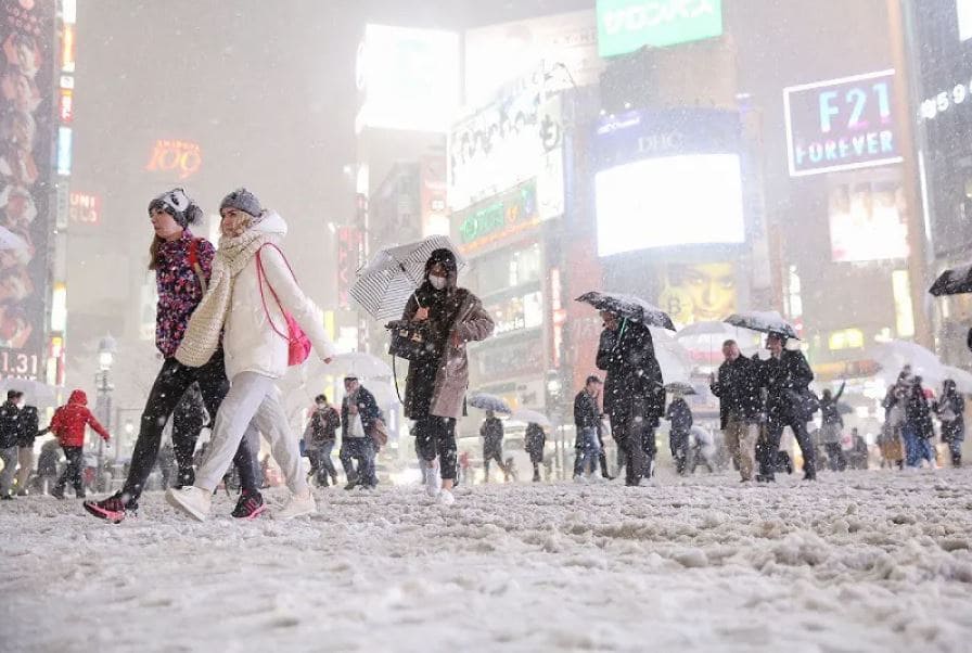 Tokyo mùa đông mang vẻ đẹp hiện đại, nổi bật với những con phố lung linh ánh đèn và không khí lễ hội cuối năm nhộn nhịp